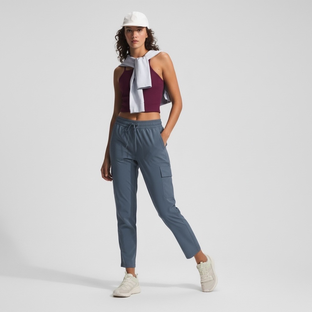 The North Face Never Stop Wearing Slim Straight Leg Drawstring Pants in Blue L